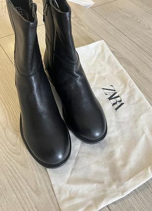 Черевики zara шкіряні 38 3