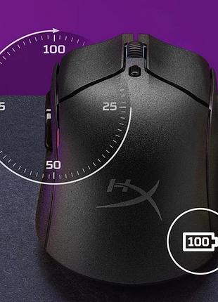 Мышь компьютерная беспроводная hyperx pulsefire haste 2 wireless black 6n0b0aa черная 5231258 9