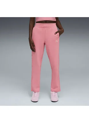 🎀 рожеві спортивні штани для дівчинки | puma essentials tape high-waist relaxed sweatpants youth