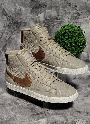 Жіночі кросівки nike blazer mid leather quilt, 38,5/24,5 см