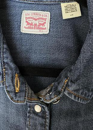 Новая джинсовая рубашка levi's 7