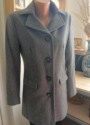 Вовняне демісезонне пальто sisley, size 40, uk 8, us 4, d 34, it 40