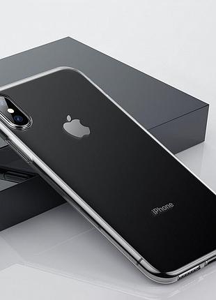 Чехол baseus для apple iphone xs max simple series, transparent (arapiph65-b02) 4772240 6