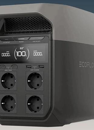 Зарядная станция ecoflow delta 3 (1800w 1024wh) lifepo4 источник бесперебойного питания ибп ups для дома и квартиры