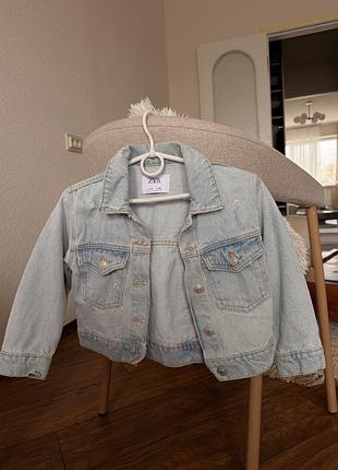 Дитяча джинсова куртка zara