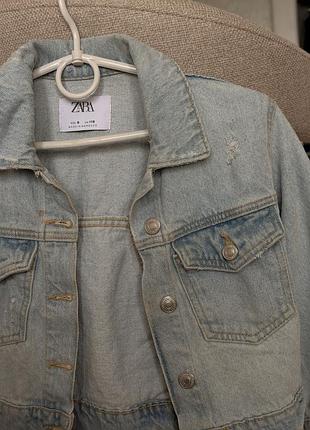 Дитяча джинсова куртка zara 2