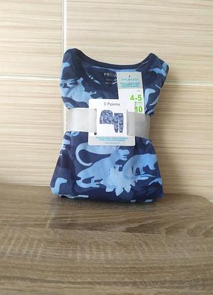 Велюровая пижама с динозаврами на мальчика от primark