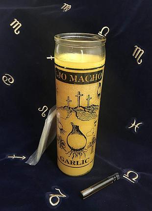 Свеча магическая "чеснок" + порошок + масло. bm
