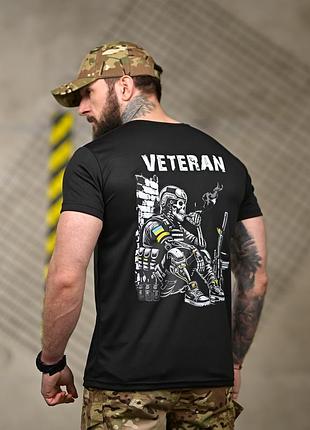 Тактична футболка selion veteran чорная🖤)