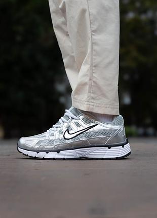 Мужские кроссовки nike p-6000 silver