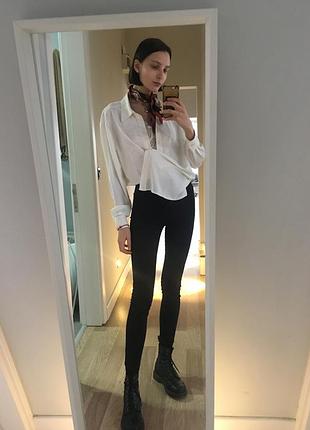 Cкіні чорні джинси zara