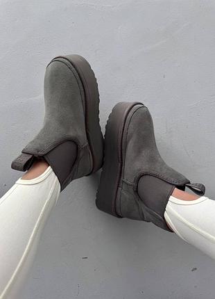 Ugg chelsea mini platform grey premium 3