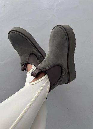 Ugg chelsea mini platform grey premium 8