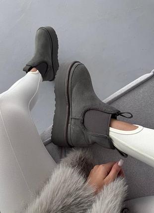 Ugg chelsea mini platform grey premium 6