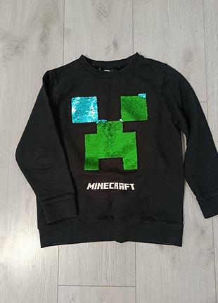 Светр бомпер кофта minecraft на 8 років