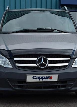 Дефлектор капота (2010-2014, eurocap) для mercedes viano