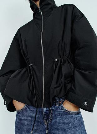 Куртка стьобана жіноча чорна zara new