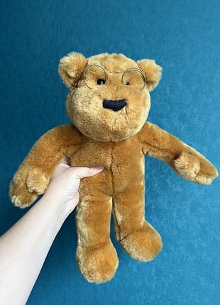Іграшка мʼяка ведмедик bear factory в окулярах вінтаж оригінал велика британія