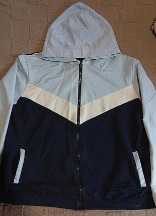 Кофта-худі на блискавці perle mode (4xl)