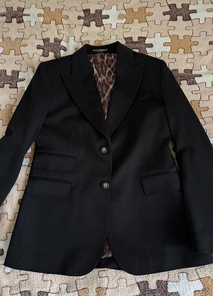 Чорний жакет dolce gabbana
