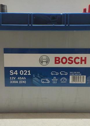 Bosch аккумулятор asia 45ah 330a(en) r+ euro+ (евро клемма)