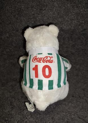 Коллекционный плюшевый мишка Coca-cola - чс 1998 (world cup 1998 atch)