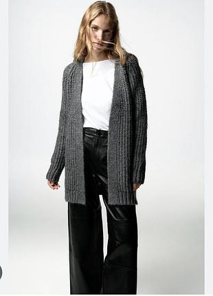 Кардиган вязаний zara шерстяний