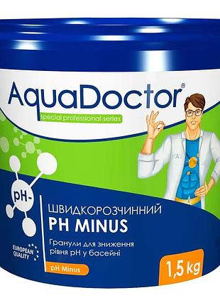Засіб для зниження ph aquadoctor ph minus 1.5 кг в гранулах