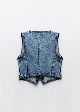 Zara джинсовий жилет 2
