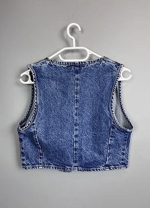 Zara джинсовий жилет 8