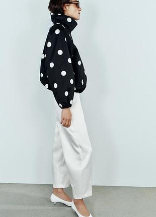 Куртка бомбер в горох zara new 3