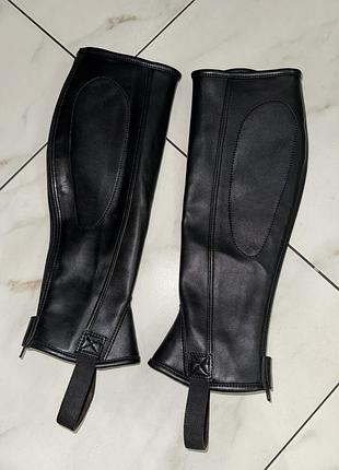 Конные черные краги jpc equestrian micro touch размер s
