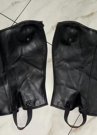 Конные черные краги jpc equestrian micro touch размер s 7