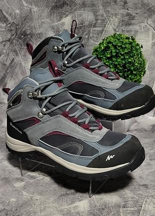 Женские трекинговые кроссовки quechua mh100 waterproof,39/24,5 см