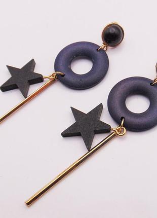 Серьги гвоздики геометрия nb 112