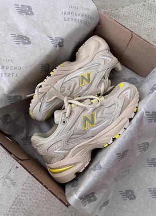 Жіночі кросівки new balance 725 beige/yellow  premium якість.акція!
