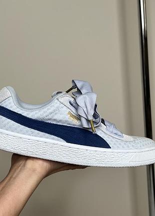 Оригінальні кросівки puma basket heart denim (розмір 40 / 25.5 см)