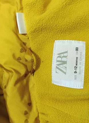 Дитяча куртка zara для дівчинки розмір 80 2