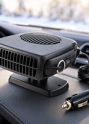 Автомобільний обігрівач та вентилятор auto heater fan 703 / подвійний клімат-контроль для салону 200вт / піч від прикурювача 12в