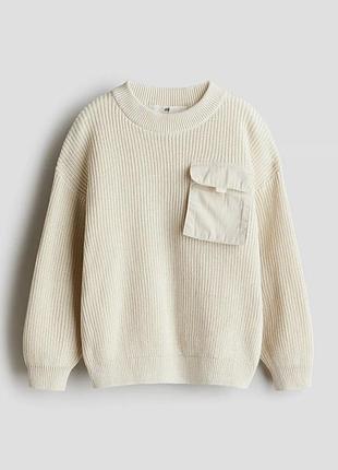 Фактурный джемпер h&amp;m 134-140 2