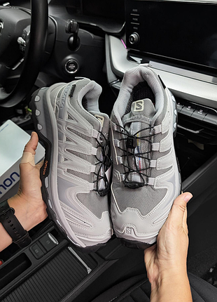 Мужские кроссовки salomon xa forces серые (gore-tex)❄️