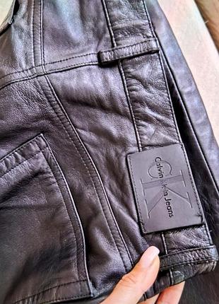 Calvin klein шкіряні  штани з натуральної шкіри