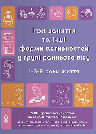 Готовимся к нуш. игры-занятия и другие формы активностей в ранней группе. 1-3-й год жизни.
