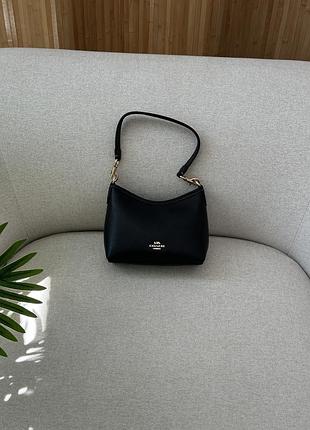 Сумка coach laurel small shoulder bag black 2