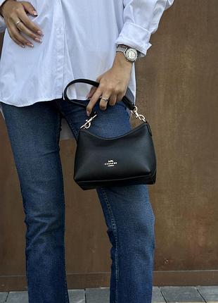 Сумка coach laurel small shoulder bag black 9