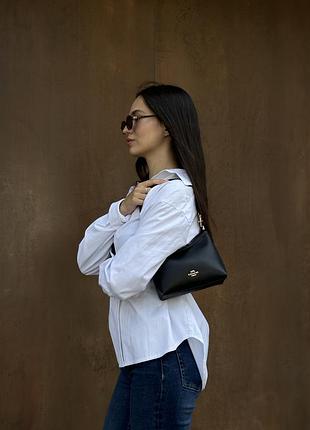 Сумка coach laurel small shoulder bag black 10