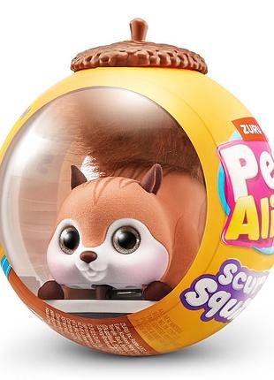 Интерактивная игрушка pets alive s1 – белочка (коричневый)