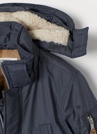 Утеплена парка для хлопчика від h&m 3
