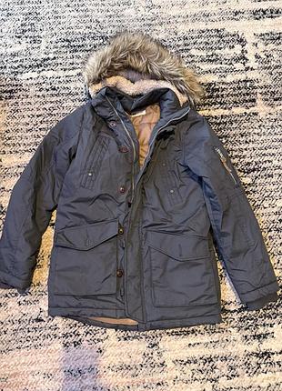 Утеплена парка для хлопчика від h&m 5