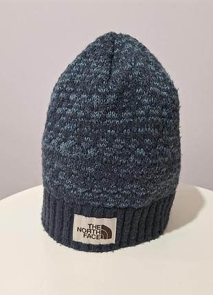 Шапка the north face оригинал бини, тепла шапка з флісовим підкладом, мужская стильная шапка tnf. зимова шапка унісекс